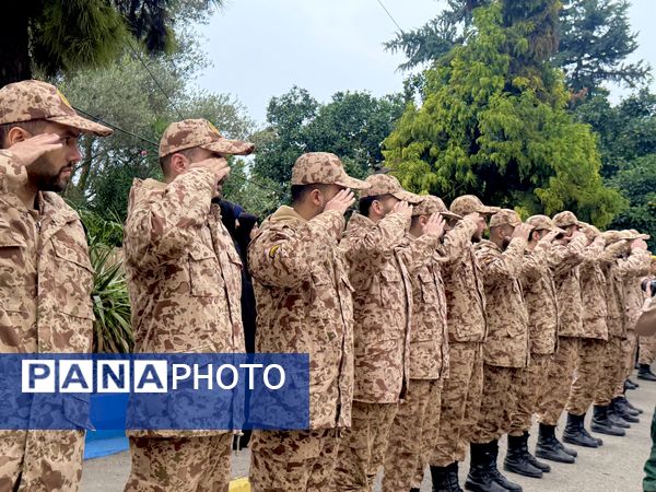  مراسم تشییع ۱۰ شهید گمنام در آمل