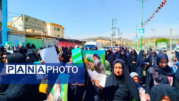 حضور پرشور کودکان و نوجوانان در راهپیمایی روز قدس لنده