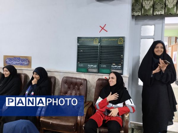 اجرای مانور سراسری زلزله در دبیرستان شاهد شیرودی