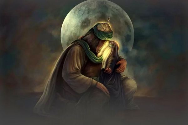 اشک‌های آسمان برای شهادت غنچه‌ کربلا جاری شد