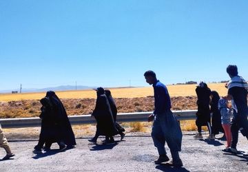 حضور کاروان های زیارتی منتهی به راه مشهد مقدس 