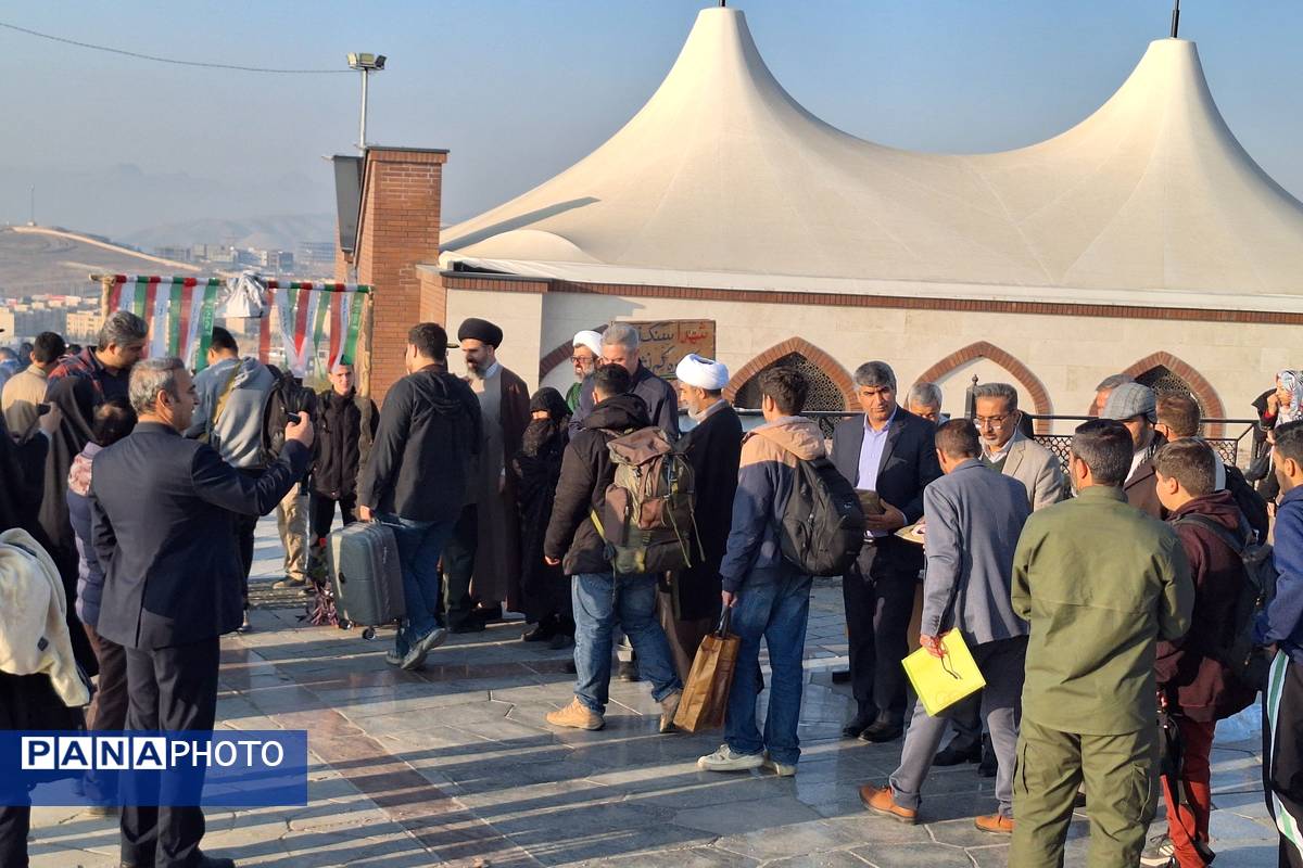 بدرقه کاروان راهیان نور دانش‌آموزی شهرستان پردیس