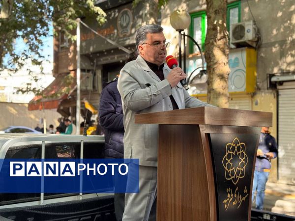 حضور پرشور مردم در راهپیمایی ۱۳ آبان طرقبه