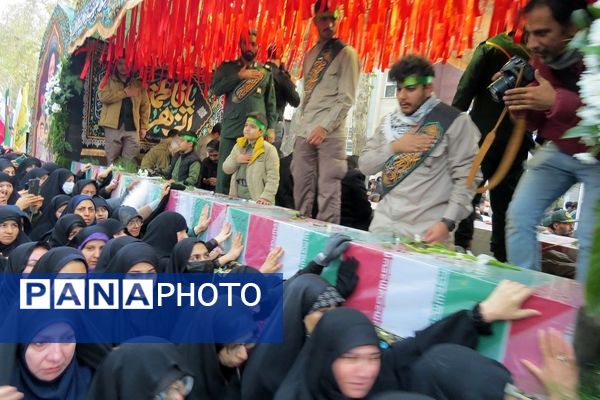 استقبال از شهدای گمنام در شهرستان بجنورد 