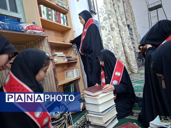 مراسم اعتکاف دانش آموزی آموزشگاه مریم سنگان شهرستان رشتخوار