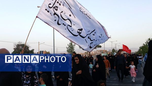 پیاده روی جاماندگان اربعین در کاشمر