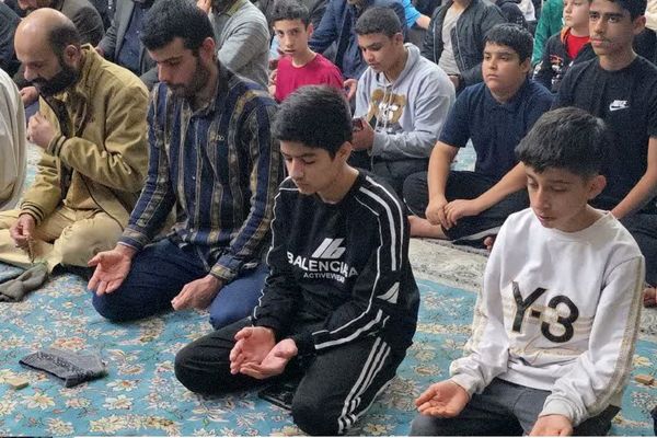حضور دانش‌آموزان مسجدسلیمانی در مراسم اعتکاف