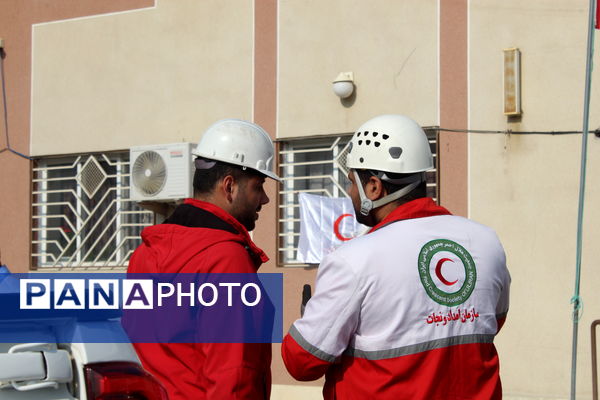 مانور سراسری زلزله و ایمنی مدارس در گلوگاه