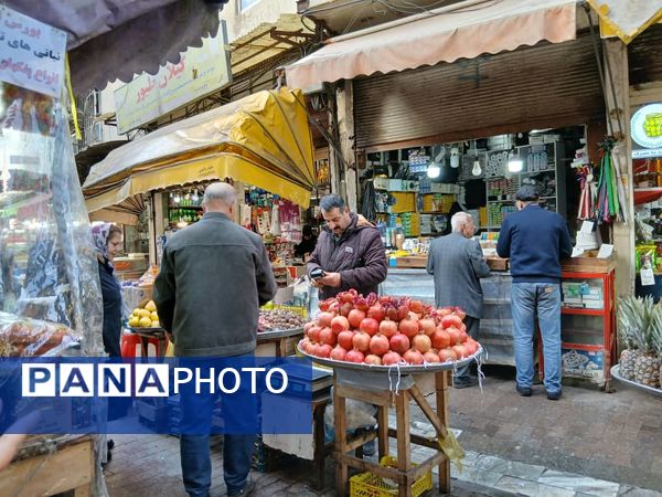 شب یلدا در بازار رشت