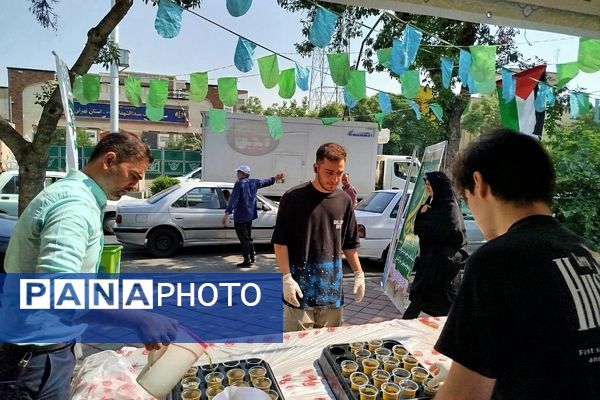 برپایی موکب عید غدیر به همت بسیج فرهنگیان و دانش آموزی ناحیه دو شهرری 