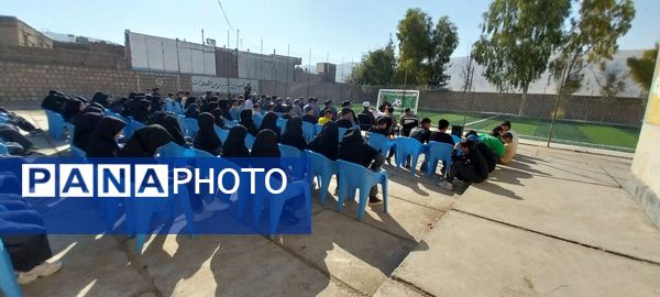 افتتاح زمین چمن مصنوعی طرح سلیمانی در مدرسه شهدای حیدرخانی ۲ کوهنانی