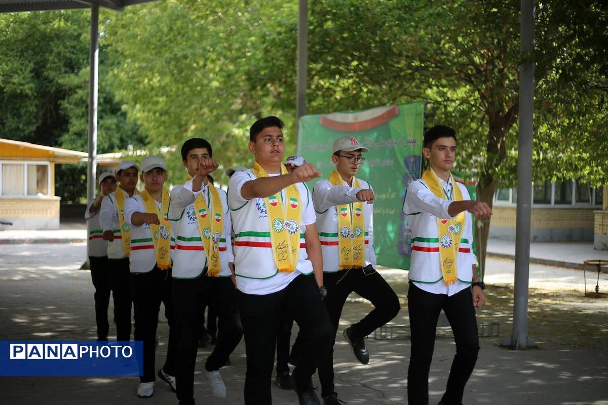 روز اول پیش اردوی ملی پیشتازان پسر سازمان دانشآموزی آذربایجان شرقی