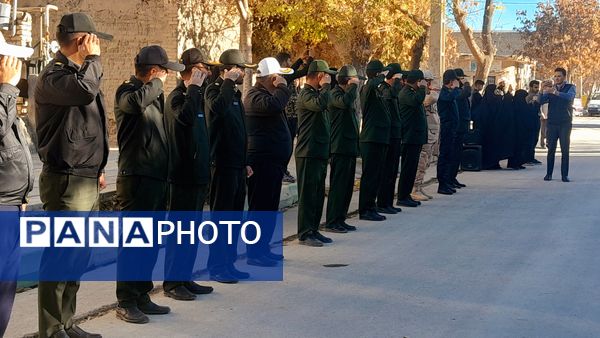 تشییع و تدفین شهید گمنام در شهر غلامان 