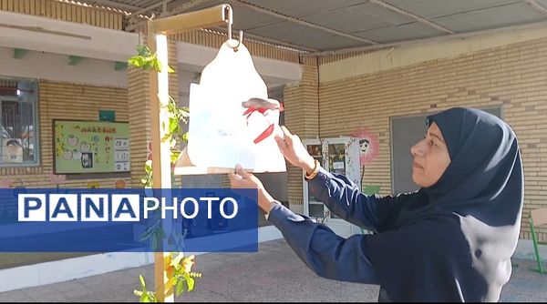 «صبحگاه مقاومت» در مدرسه شهید مطهری فین 