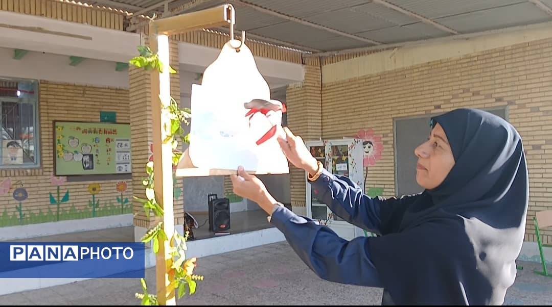 «صبحگاه مقاومت» در مدرسه شهید مطهری فین 