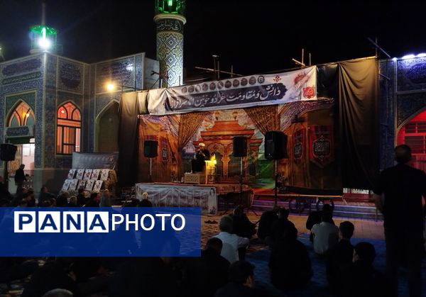 مراسم عزاداری سیدالشهدا در کنار مزار شهدای گمنام نیشابور