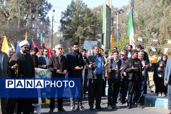 راهپیمایی ۲۲ بهمن در شهرستان بم 