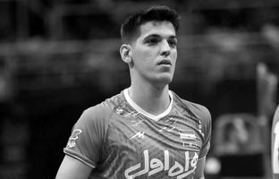 برگزاری مراسم چهلم صابر کاظمی ستاره والیبال ایران با حضور رئیس فدراسیون 