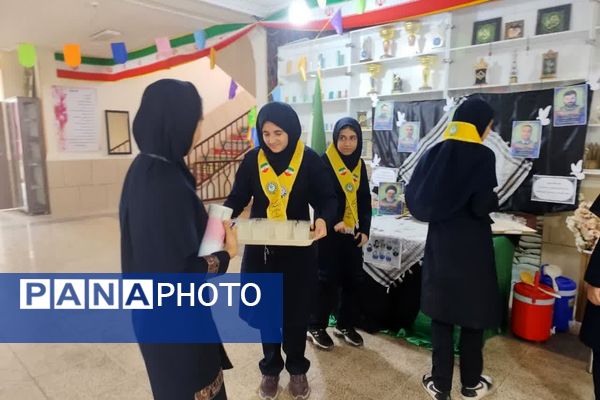 برپایی موکب به‌مناسبت سالروز شهادت رئیس جمهور و همراهان در دبیرستان شاهد 16
