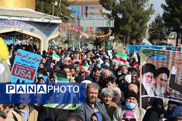 شکوه همبستگی مردم شهید پرور فشافویه در راهپیمایی ۲۲ بهمن