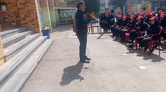 اولین مراسم آغازین در دبیرستان فرزانگان خواف