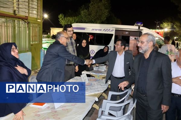 برپایی موکب خدمت در گلستان شهدای اصفهان با حضور فرماندار اصفهان 