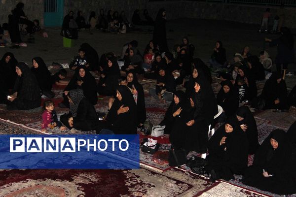 مراسم عزاداری شب هفتم محرم در مسجد امام هادی(ع) شهرکرد