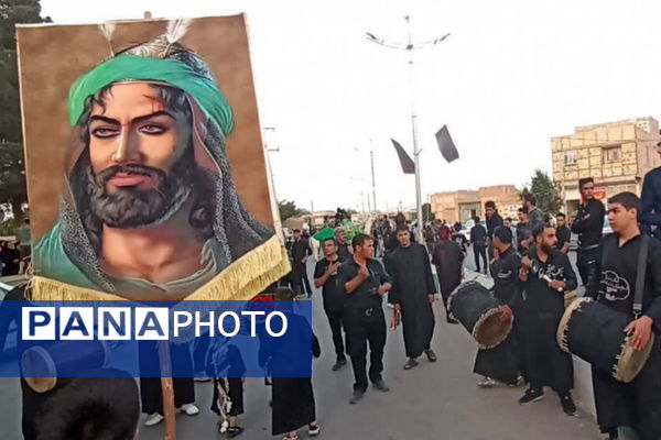 بانگ چاووش محرم و لبیک یاحسین در شهر بهمن