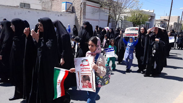 راهپیمایی روز قدس در شهر جعفریه قم