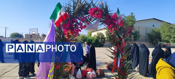 اعزام ۷۶ دانش‌آموز دختر فاریابی به مناطق عملیاتی جنوب کشور