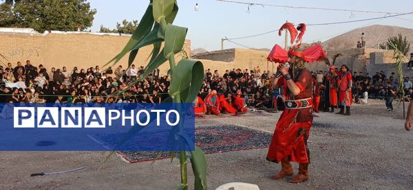 آیین تعزیه‌خوانی در عاشورای حسینی در روستای حسین آباد شیروان