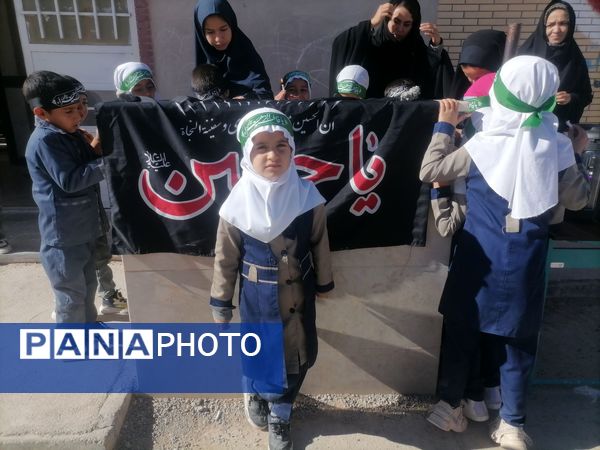 برپایی موکب دانش‌آموزی به‌مناسبت شهادت حضرت فاطمه(س)