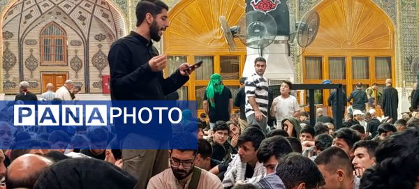 مراسم وداع کاروان فرستادگان امام رضا علیه السلام در نجف