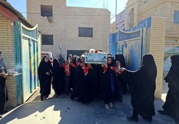 استقبال از شهید گمنام در دبستان خاندان سلمان زارچ 