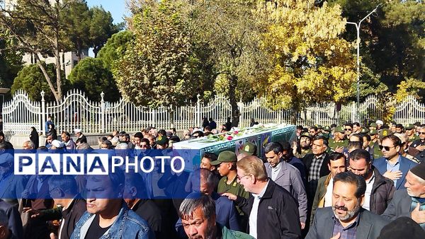 تشییع پیکر جانباز شهید علی فتح آبادی در نیشابور 