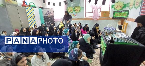 مراسم عزاداری هیات دخترانه راحیل در کانون فرهنگی تربیتی سمیه شهرستان شیروان