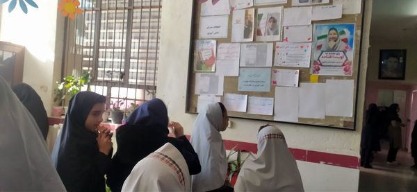 شور و شوق انتخاباتی در فضای دبستان شهید نجفی فدافن