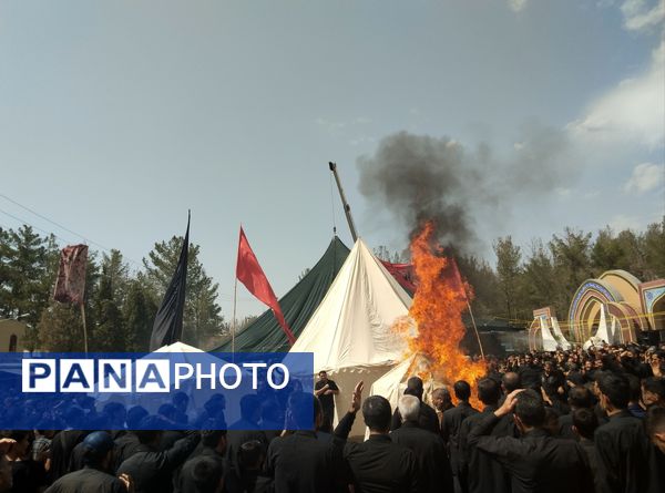 مراسم خیمه سوزان عصر عاشورا در بیرجند 