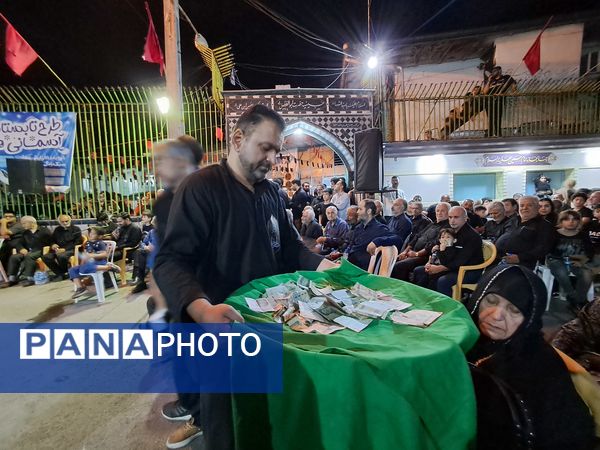 آیین خیمه سوزان در مسجد ابوالفضل قائمشهر