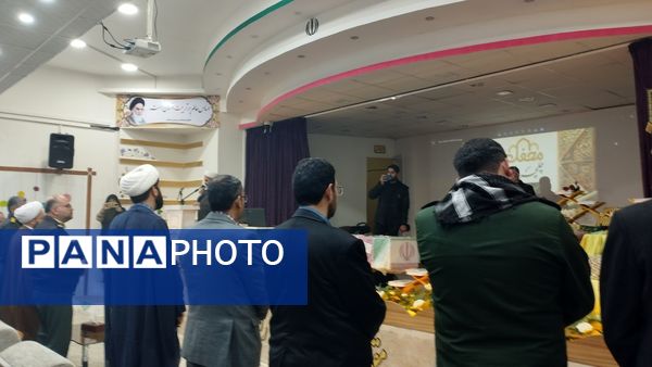 مراسم استقبال تشییع وداع و تکریم شهید خوشنام در خلیل آباد 