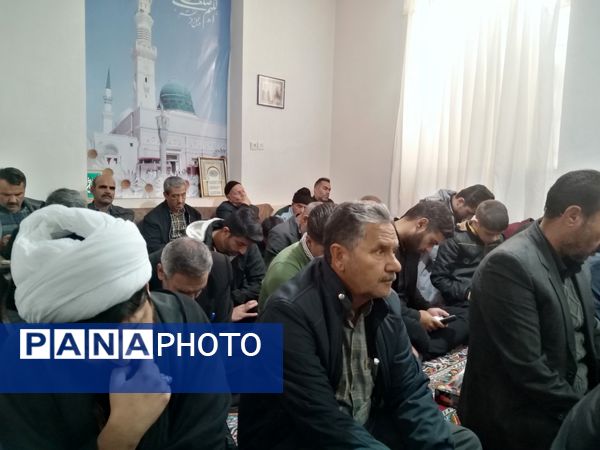 مراسم دعا ندبه هم زمان با ایام فاطمیه در شهرستان خلیل‌آباد