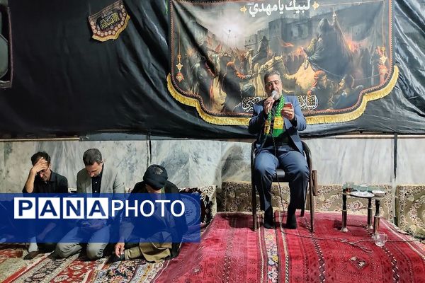 مراسم عزاداری آقا ابا عبدالله الحسین (ع) در شب عاشورا حسینی در شهر بار 