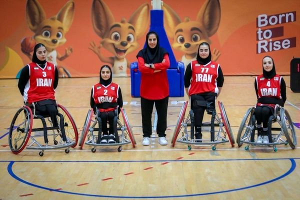 پیروزی دختران بسکتبال با ویلچر سه نفره ایران مقابل بنگلادش