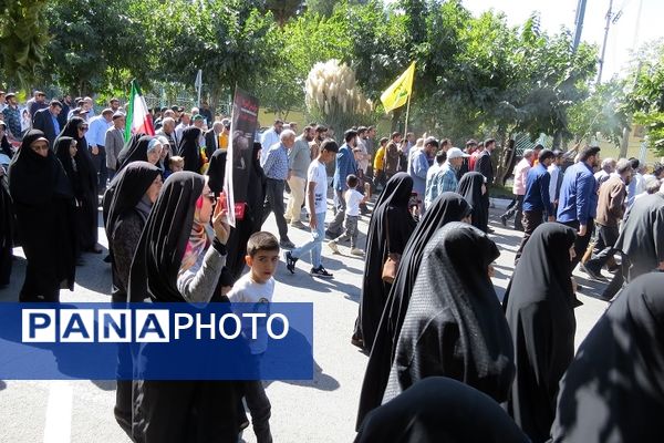 راهپیمایی سراسری محکومیت جنایات رژیم صهیونیستی شهرستان بجنورد