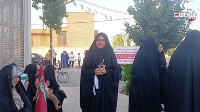 راهپیمایی حماسی علوی در روستای صرم قم