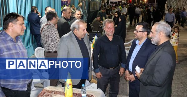 برپایی موکب خدمت در گلستان شهدای اصفهان با حضور فرماندار اصفهان 