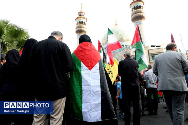 تجمع مردم تهران در محکومیت ترور «اسماعیل هنیه»