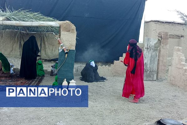 اجرای تعزیه شهادت حضرت زهرا (س) در روستای ظفرآباد شیراز