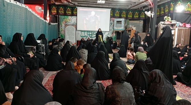 عزاداری ایام فاطمیه با عطر حضضور شهید گمنام در نیشابور