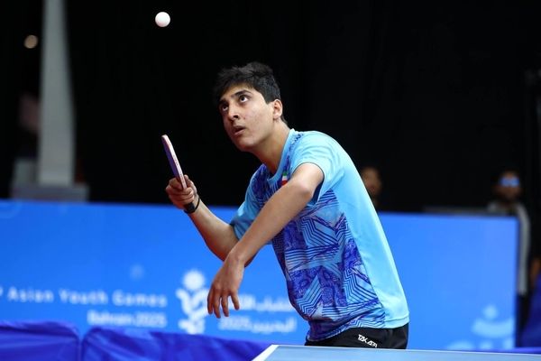  پیروزی پسر پینگ‌پنگ‌باز ایران مقابل حریف اماراتی 